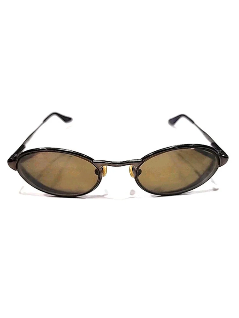 Ray Ban RB3002 W3128  No Lenses Brown Metal Oval Sunglasses Frame Only